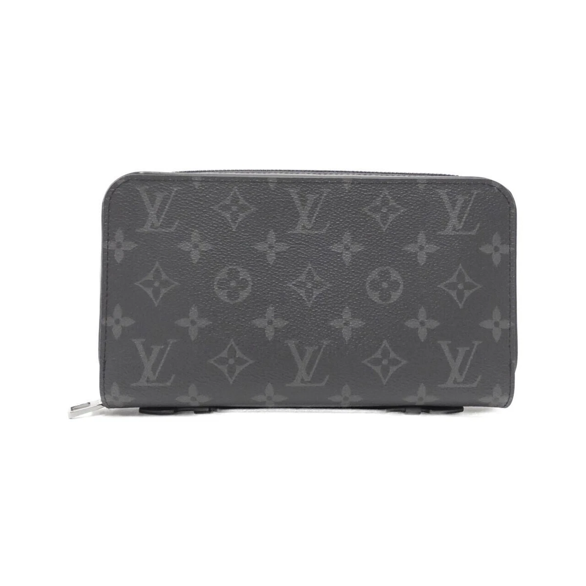 Authentic LOUIS VUITTON Monogram Eclipse Zippy XL M61698 Wallet