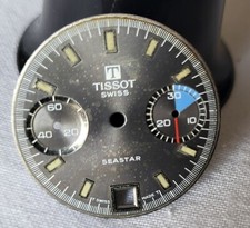 Vintage Tissot Seastar Navigator Chronograph Dial PART 28mm ,original AS- IS