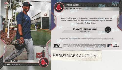 2022 Topps Now OD-16 Rafael Devers