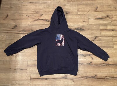 Spreadshirt American Flag Deer Hoodie Kids Size XLarge EUC