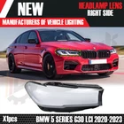 FOR BMW 5 SERIES G30 G31 LCI RIGHT SIDE FRONT HEADLAMP LENS COVER 2020-23