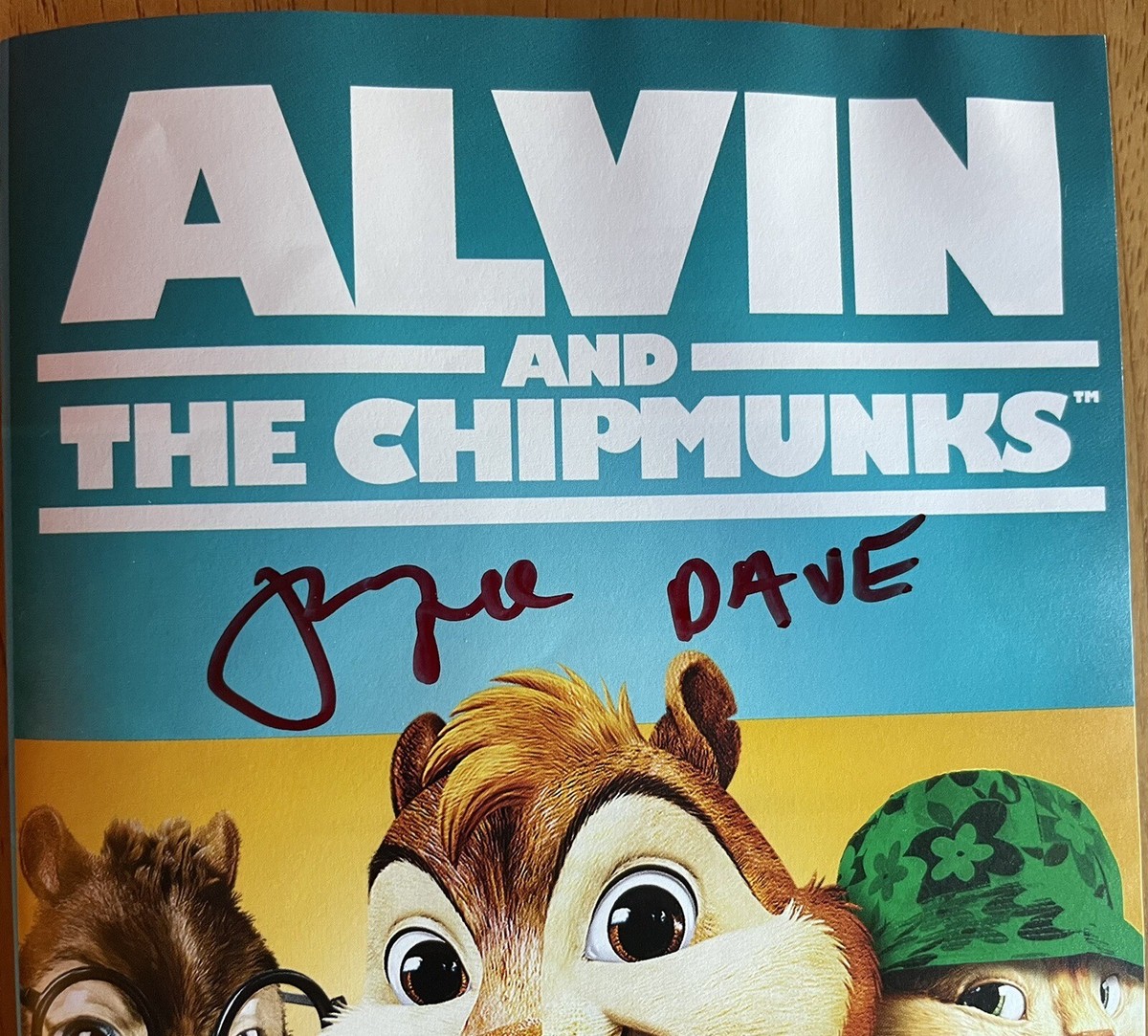 Jason Lee Autograph Alvin and the Chipmunks: 4-Movie Collection