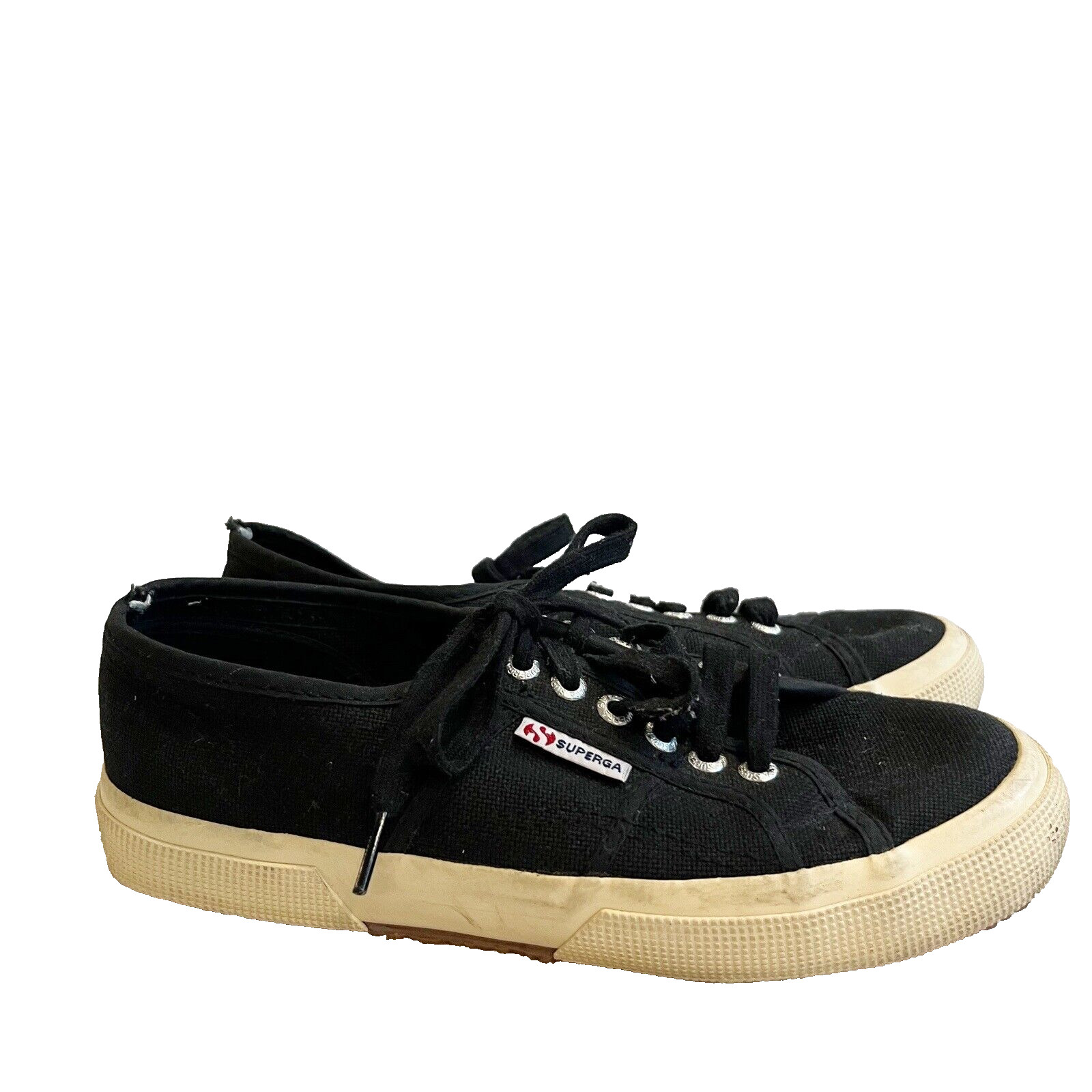 Superga Women&rsquo;s Black Canvas Classic Sneaker 39/8 2750 Cot