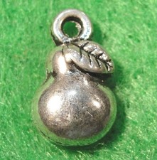 20Pcs. Tibetan Silver 3D PEAR Small Charms Pendants Earring Drops Findings GF14