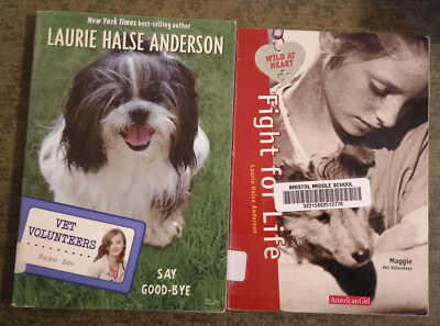 2 paperback books by Laurie Halse Anderson : Fight for Life + Say Good-Bye