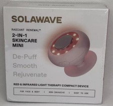 Solawave 2-In-1 Skincare Mini, NEW/SEALED Red And Infrared Light Therapy Compact