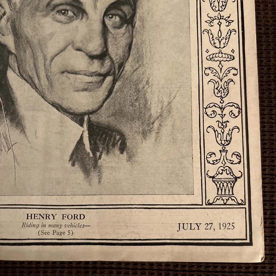 Rare Copy TIME MAGAZINE HENRY FORD on Cover July 27 1925 Vol VI #4 - Image 3 of 4