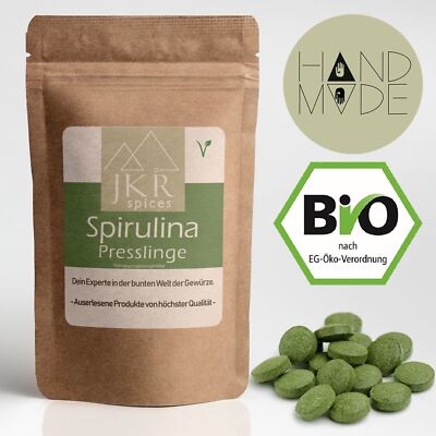 400 Stk. Bio Spirulina Presslinge 250mg je Tablette - Algen Tabs ohne Zusätze 