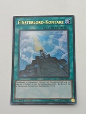 Yu-Gi-Oh Einzelkarte Finsterlord-Kontakt bespielt