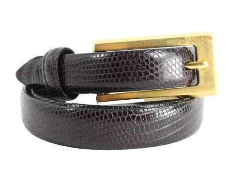 Authentic Escada crocodile belt brown Germany 42 women display picture 1