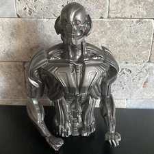 Silver Marvel Ultron Coin Bank Bust Monogram International Inc 7”x4”