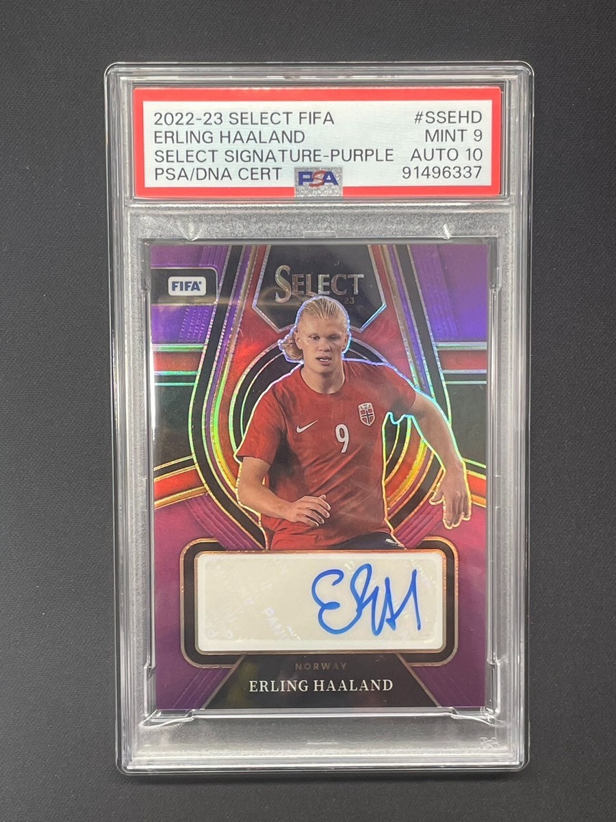 その他 haaland psa9 Erling Haaland 2022-23 Panini Select /49 Purple PSA 9 Auto