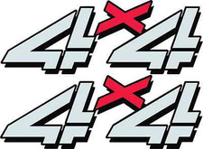 1998 - 2007 Vinylmark 4x4 Bedside Decals for Chevy GMC 4WD 1500 2500 Stickers