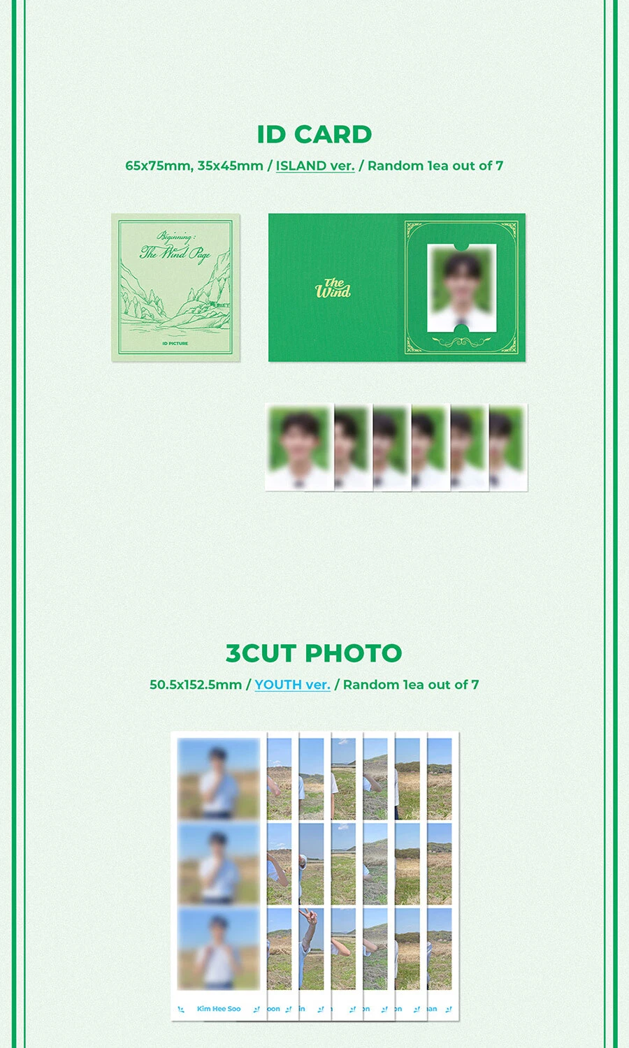 THE WIND [BEGINNING:THE WIND PAGE] Album 2 Ver SET/2CD+2 Photo