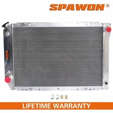 3 Row SPAWON Radiator For Ford Bronco F-250 F-350 F-100 F-150 1980-1984 V8 AT MT