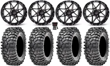 ITP Tornado 14" Wheels Black 32" Roxxzilla 396 Tires Can-Am Maverick X3