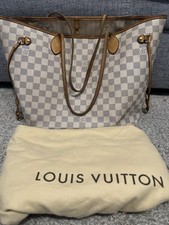 Louis Vuitton Neverfull Tragetasche MM Beige Canvas