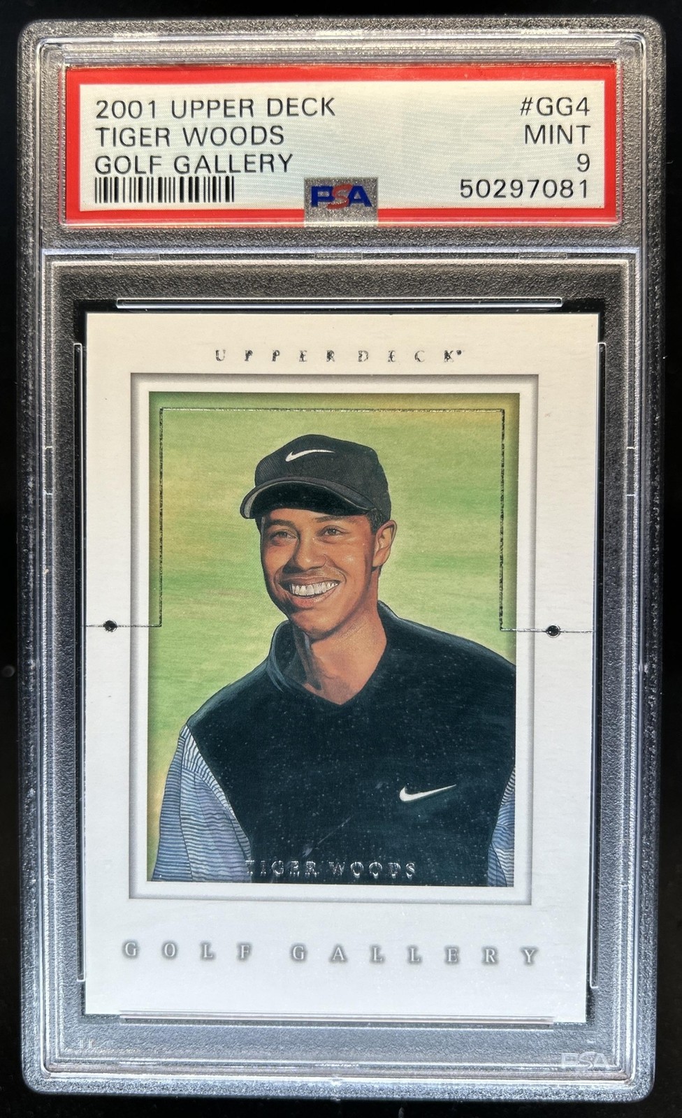 2001 Upper Deck Tiger Woods Gallery #GG4 PSA 9