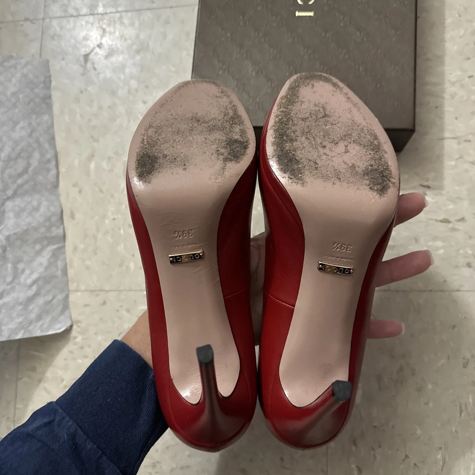 Gucci Gisele Black Platform Horsebit Heels Women’s Size EU 39 US 9 - Image 4 of 4