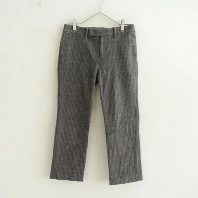 45 RPM Herringbone Stretch Tapered Pants Cotton 95% Mid Rise Used Age 14+