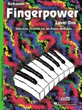Schaum Fingerpower Level 1 Piano Technique Book  Beginner Piano Exercises for K