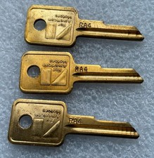 Nos AMC American Motors Brass Key Blank RA4 ILCO car Truck  set of 3