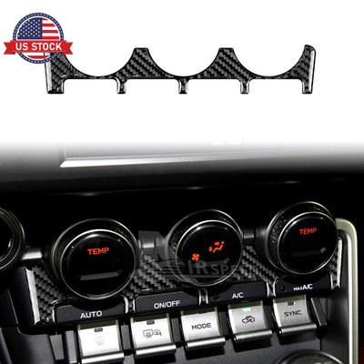Car Air Conditioning Adjust Panel Sticker Carbon Fiber For BRZ GR86 2021-2025