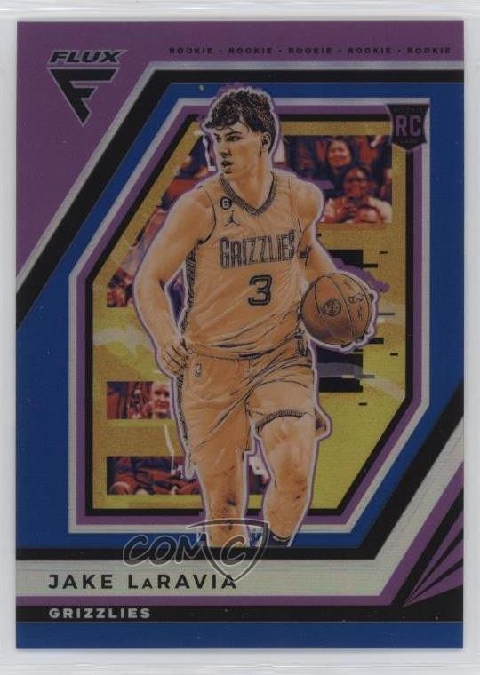 2022-23 Panini Flux Rookies Blue Prizm 31/99 Jake LaRavia #242 Rookie RC 1o2