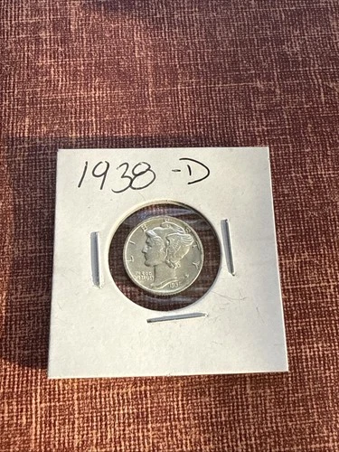 1938 D Mercury Dime - Brilliant Uncirculated