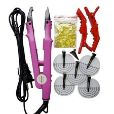 Pro Hair Extension Fusion Tool Iron Connector Heat up for Seamless Bonding K Tip