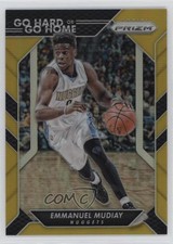 2016-17 Panini Prizm Go Hard or Go Home Gold Prizm 7/10 Emmanuel Mudiay #19 3b8
