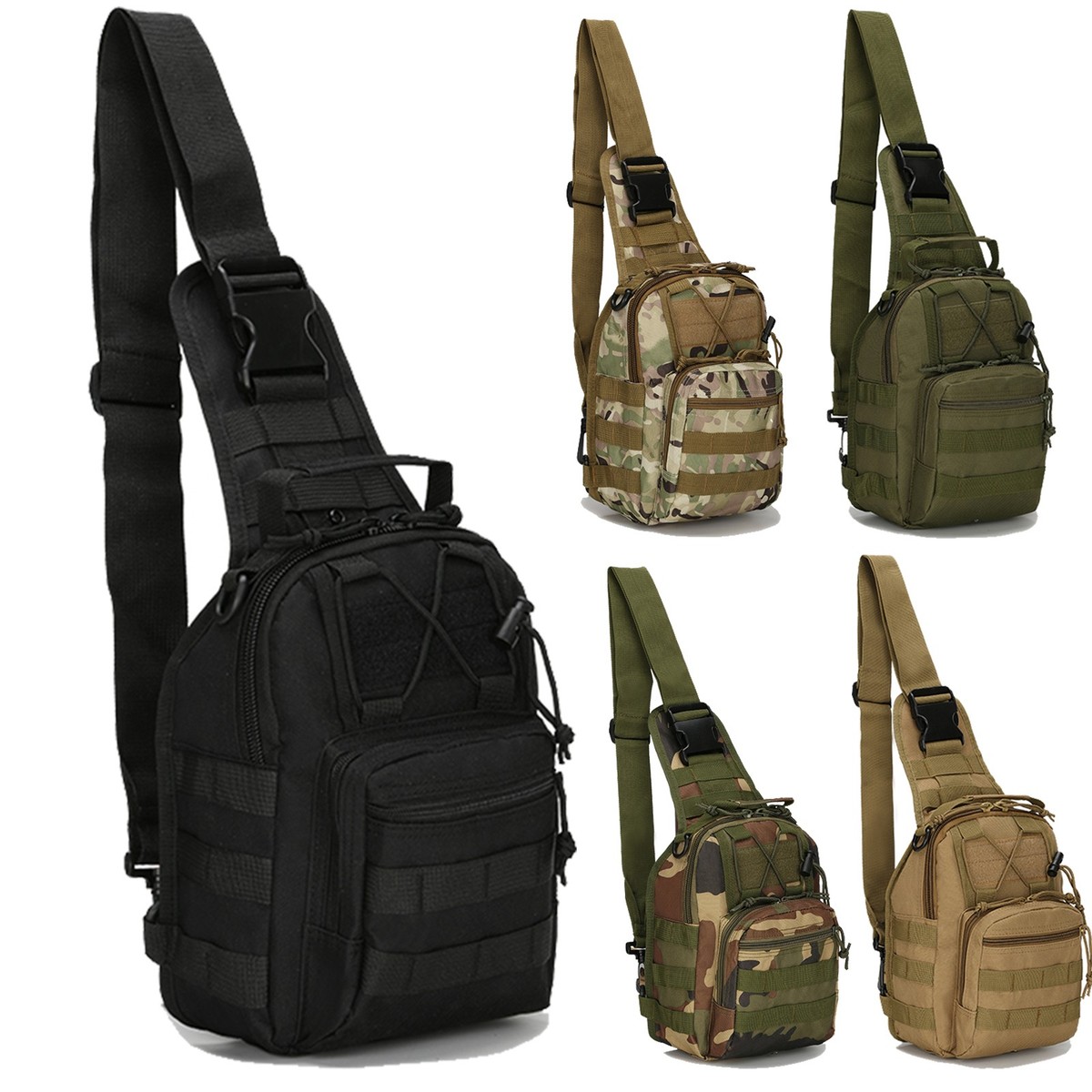 Tasche Tattiche Molle Per Zaino O Cintura, In Nylon 600D, Per Accessori Da Caccia O Outdoor