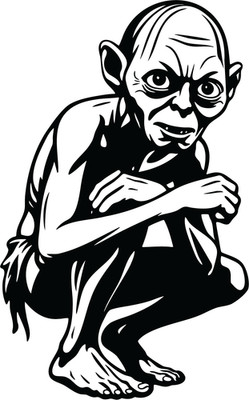 Vinyl Decal Car Truck Sticker Wall Lord Of The Rings - Golem v3