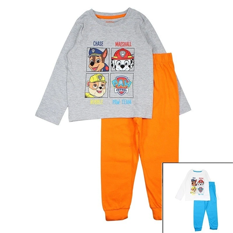 Paw Patrol Kinder Jungen Jersey Pyjama Set Gr. 98-128 Superheld Schlafanzug - Bild 1 von 4