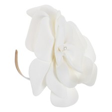 Fascinator Hat For Women Tea Party - Statement Large Beige Flower Fascinator