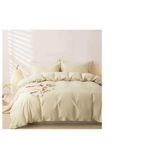 Oaite 100 Washed Cotton Duvet Cover Twin Size Soft Breathable Durable Bedding