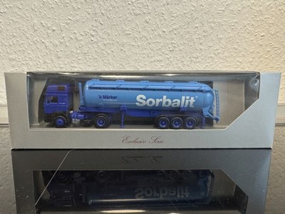 Herpa MAN F2000 Commander Tanksattelzug Spedition Märker Sorbalit !!! Selten !!!