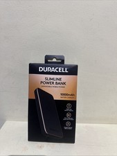 Image of Duracell Slimline Power Bank 10000 mAh Charge 2 Devices USB C & USB A DRPB3009A