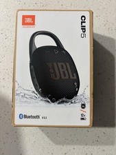 JBL Clip 5 Portable Wireless Bluetooth Speaker, Waterproof, Black