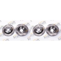 2X Kraft Bremsscheiben 294Mm BelÜFtet Hinten Passend FüR BMW 3 | 6052660