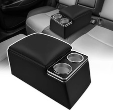 Universal Truck Seat Organizer W/ Cup Holders Rear Bench Seat Center Consoles W/