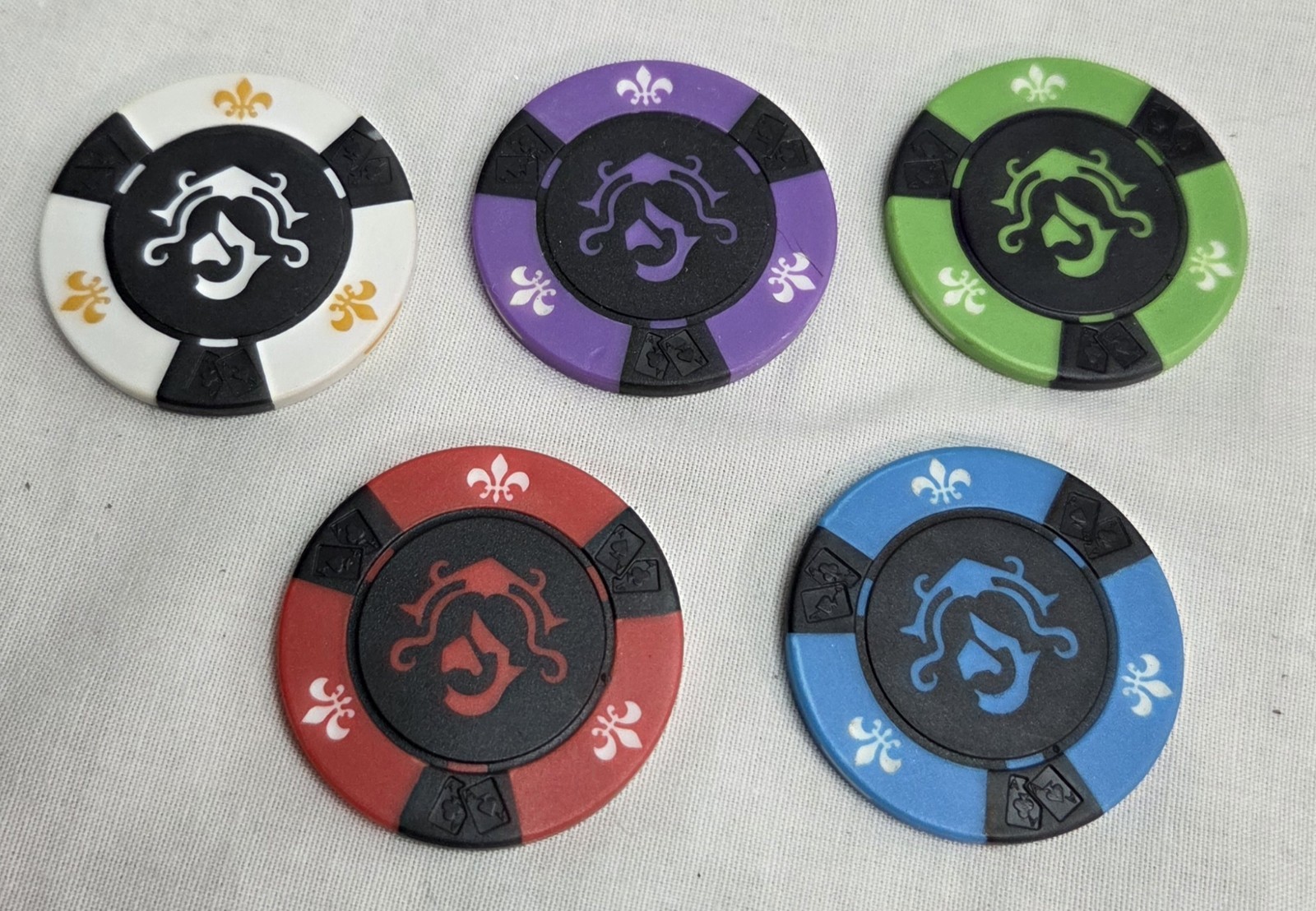 RARE - Regal Knight Heirlooms 11.5 Gram Clay Composite Poker Chip Set 500 Chips