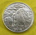 1 oz .999 FINE SILVER *THE HUNTER* ROUND with Buffalo/Bison