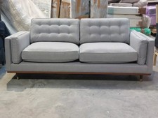 Image of John Lewis Swoon Lyon Large 2 Seater Sofa Dark Leg Weave Nickle Grey