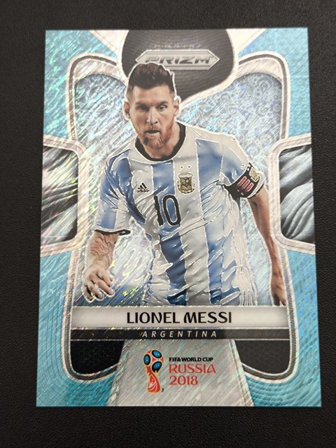 2018 Prizm World Cup Lionel Messi #1 Argentina 1/5 Blue Shimmer 🐐