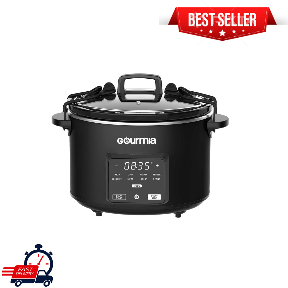 Programmable Slow Cooker 4.5 Qt with Digital Controls and Au