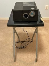 Sawyer Model 550R Slide Projector w/ remote, power cord, Stack Loader and Table