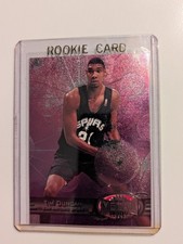 Metal Universe 1997-1998 Tim Duncan Rookie Card #66. rookie card picture