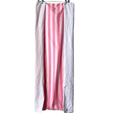 Beaufort Bonnet Company Kids Beach Towel Pink White Striped Terry Cloth