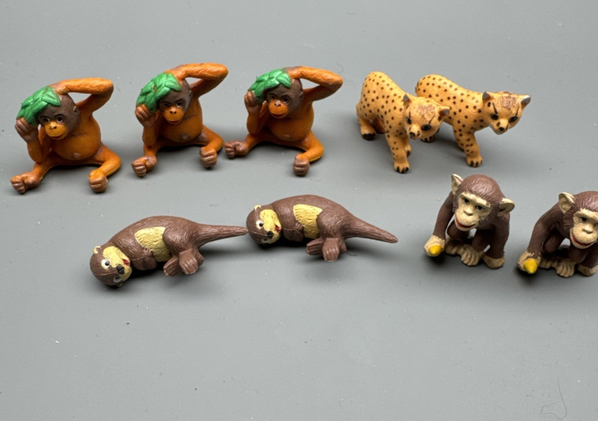 Vintage Topps Baby Wild Animals Miniature Rubber Figures 1996